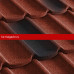 Композитная черепица Metrotile (Метротайл) MetroMistral (Красно-Черный) /лист/