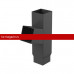Galeco (Галеко) STAL2 125/80 Тройник 72гр. Черный RAL 9005 (RR33) /1 шт/