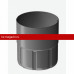 Docke STAL PREMIUM MATT 125/90 мм Муфта соединительная Графит RAL7024