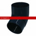 GLC PVC 152/100 Колено трубы, антрацит RAL9005