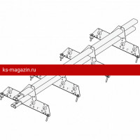 Снегозадержатель ROOFsystems PRESTIGE ZN 45*25 (овал), 3м NEXT 4 опоры Т-обр. RAL 7016