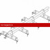 Снегозадержатель ROOFsystems PRESTIGE ZN 45*25 (овал), 3м NEXT 4 опоры Т-обр. RAL 7016