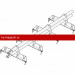 Снегозадержатель ROOFsystems PRESTIGE ZN 45*25 (овал), 3м NEXT 4 опоры Т-обр. RAL 7016