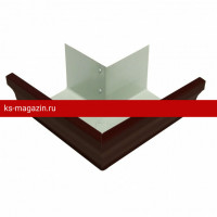 Угол желоба внешний Matt 90гр 127мм Grand Line (Гранд Лайн) Vortex Matt 127/102 (RAL 8017) /1 шт/