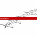 Снегозадержатель ROOFsystems PRESTIGE ZN 45*25 (овал), 1,2м композит.(треугольн.) RAL 8017