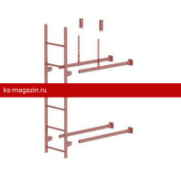 Секция пожарной лестницы Borge 800, 3м, оцинк., серо-коричневый (RR 32), CZn