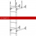 Лестница стеновая ROOFsystems PRESTIGE ZN400 1,2м Универ RAL 6005