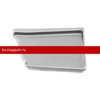 Заглушка правая 127мм PE Grand Line (Гранд Лайн) Vortex 127/102 (RAL 9003) /1 шт/