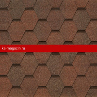 Гибкая черепица Tegola Veneto UNICA Nocciola 418 2.86м2