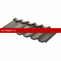 Модульная металлочерепица AquaSystem Стокгольм 1185х425 мм PE Glance Zn275 0,5мм RR32