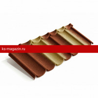 Композитная черепица Metrotile (Метротайл) MetroMistral (Терракотово-Желтый) /лист/