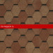 Гибкая черепица Tegola Veneto UNICA Terracotta 206 2.86м2