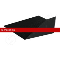 Ендова нижняя 300х300х2000 Stynergy (Стинержи) (CORUNDUM50Matt-9005-0.5) /1 шт/