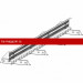 Снегозадержатель ROOFsystems PRESTIGE решетчатый, 2,5м ФАЛЬЦ RAL 8004