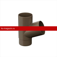 Тройник Galeco (Галеко) PVC 124/80 (Темно-коричневый) /1 шт/