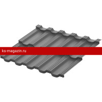 Модульная металлочерепица AquaSystem Гётеборг XXL 1205х865 мм Crow BT Matt 0,5мм RR23
