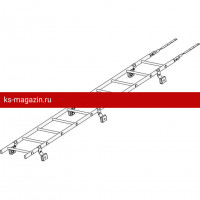 Лестница кровельная ROOFsystems PRESTIGE ZN400 3м Фальц RAL 8019