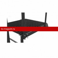 Площадка переходная BORGE 800х800мм с ободом, оцинк., сигнально-серый (RAL 7004)