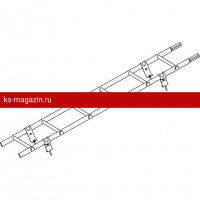 Лестница кровельная ROOFsystems ELITE ZN400 1,8м Универ RAL 6005