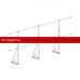 Ограждение ROOFsystems ECONOM d-25 (круг) H-1200/3,0м NEXT фальц ТУ (Т-обр. Опора) RAL3005