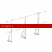 Ограждение ROOFsystems ECONOM d-25 (круг) H-1200/3,0м NEXT фальц ТУ (Т-обр. Опора) RAL3005