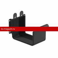 Galeco (Галеко) STAL2 125/80 Соединитель желоба Черный RAL 9005 (RR33) /1 шт/
