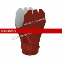 МП Воронка выпускная D185/150 RAL 3005, красное вино