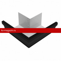 Угол желоба внешний Matt 90гр 127мм Grand Line (Гранд Лайн) Vortex Matt 127/102 (RAL 9005) /1 шт/