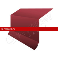 Планка примыкания в штробу 15х33х20х2000 Stynergy (Стинержи) (CORUNDUM50-RAL3005-0.5) /1 шт/
