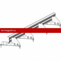 Снегозадержатель ROOFsystems PRESTIGE решетчатый, 2,5м универ. RAL 3005