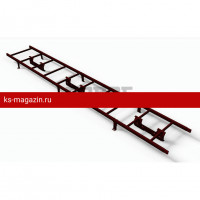 Комплект лестница кровельная Borge 2,7 м, RAL 3005