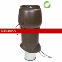 Vilpe (Вилпе) FLOW XL Кровельный вентилятор Еco 200 Р/700 =ЕСo250 P с шумопоглотителем (Коричневый) /1 шт/
