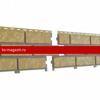 Ю-Пласт Сайдинг STONE-HOUSE Кирпич Песочный с декорированным швом 0,23 *3,025м (1уп=10 шт/6,95м2)под заказ