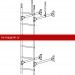Лестница стеновая ROOFsystems PRESTIGE ZN400 1,8м Универ RAL 7024