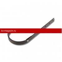 Держатель желоба длинный Металл Профиль Престиж 125/100 (RR 32, коричневый) /1 шт/