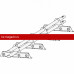 Снегозадержатель ROOFsystems PROMO ZN 40*20(овал), 3м NEXT ФАЛЬЦ 3 опоры Т-обр RAL 3005