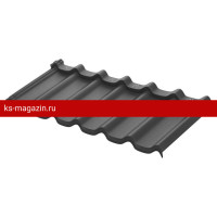 Модульная металлочерепица AquaSystem Стокгольм XXL 1185х475 мм PE Rooftop Matt Zn180 0,5мм RAL 7016