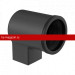 Galeco (Галеко) STAL2 125/80 Переходник Черный RAL 9005 (RR33) /1 шт/