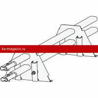 Снегозадержатель ROOFsystems PRESTIGE ZN 45*25 (овал), 1,2м Фальц-америка (1,5") RAL 6005