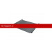 Фальцевая кровля Grand Line (Гранд Лайн) Кликфальц Pro 0,5 Satin с пленкой (RAL 9006) 1 кв.м.