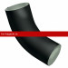 Колено 60 град Optima Matt 90мм RAL 9005