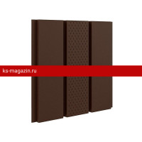 Софит с центральной перфорацией Aquasystem (Аквасистем) 303х1000мм Pural Matt RAL 8017 /1 шт/