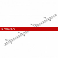 Снегозадержатель ROOFsystems PRESTIGE ZN 45*25 (овал), 3м универ.(треугольн.) RAL 3009