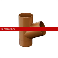 Тройник Galeco (Галеко) PVC 152/100 (Шоколад) /1 шт/