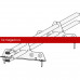 Снегозадержатель ROOFsystems ELITE 40*20 (овал), 1,2м NEXT Т-обр. опора RAL 3005