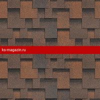 Гибкая черепица Шинглас (Shinglas) Ультра Фокстрот (Кедр) /1 кв.м/