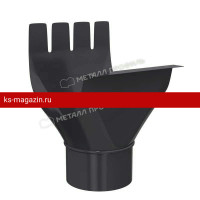 Металл Профиль Grand System lite Воронка выпускная (RAL 7024) D125/90 /1 шт/