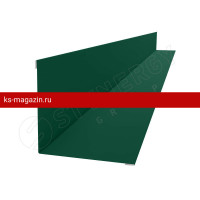 Планка для внутренних углов 110х110х2000 Stynergy (Стинержи) (CORUNDUM50-RAL6005-0.5) /1 шт/