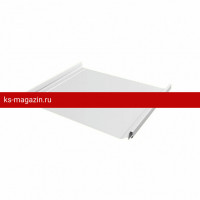 Фальцевая кровля Grand Line (Гранд Лайн) Кликфальц Pro 0,45 Drap с пленкой на замках (RAL 9003) 1 кв.м.