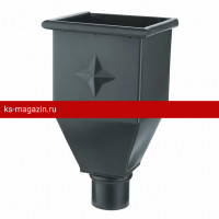 Воронка водосборная удлиненная Aquasystem (Аквасистем) PU MATT 125/90 (RR-23) /1 шт/